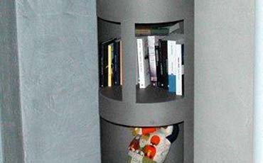 Librerie in metallo su progetto